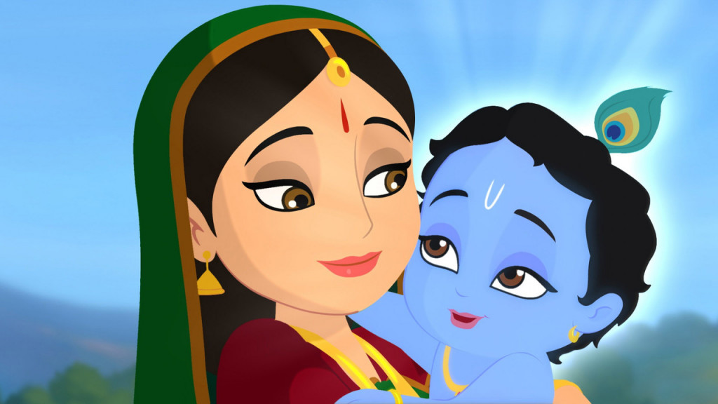 Little Kanha with Yashoda Maa Picture