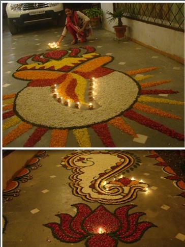 Big Rangoli Designs Flower