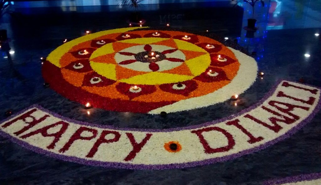 Flowers Rangoli Design By Pranav