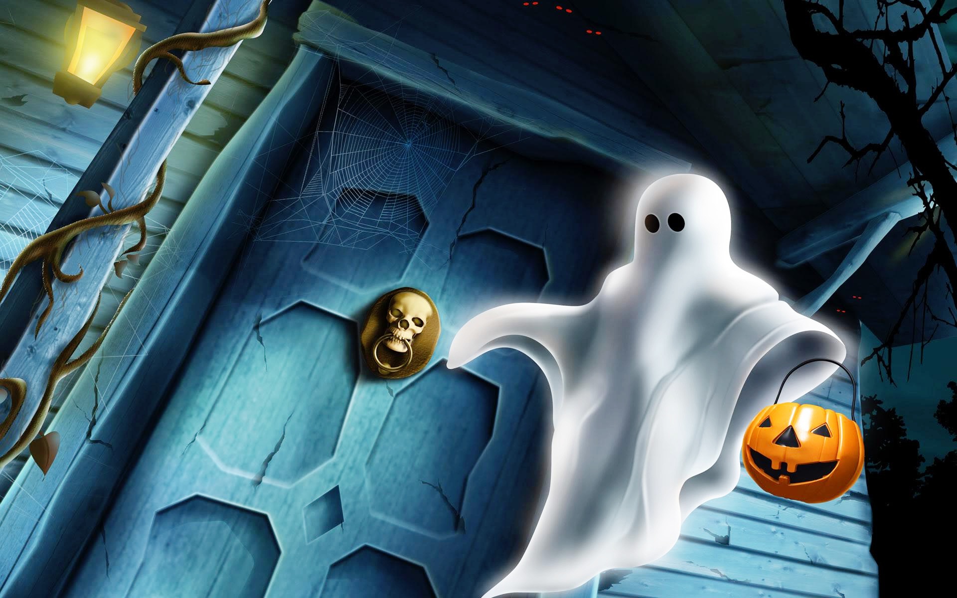 Scary Ghost Wallpaper for Halloween free download