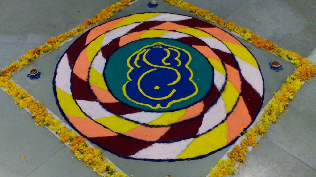 Rangoli Design for offices by Unknown