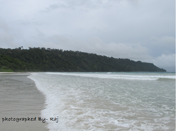 Top View of Andeman Beaches when Plain was landing to Port Blair