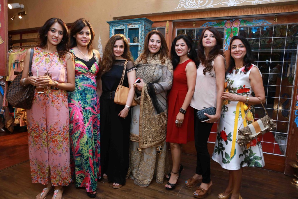 Some guests with Aashish's Wife in Middle