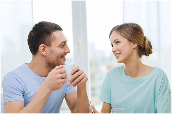 Couple Romance at Coffee