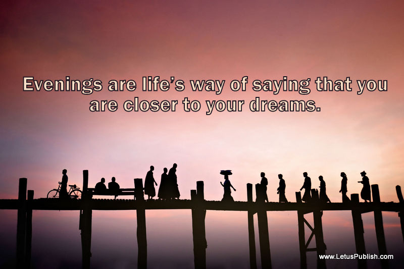 Amamzing Evening photography wallpaper with Quotes