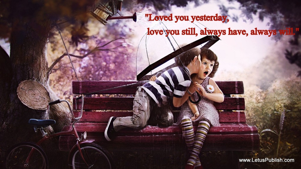 Cute love hd wallpaper with love Message