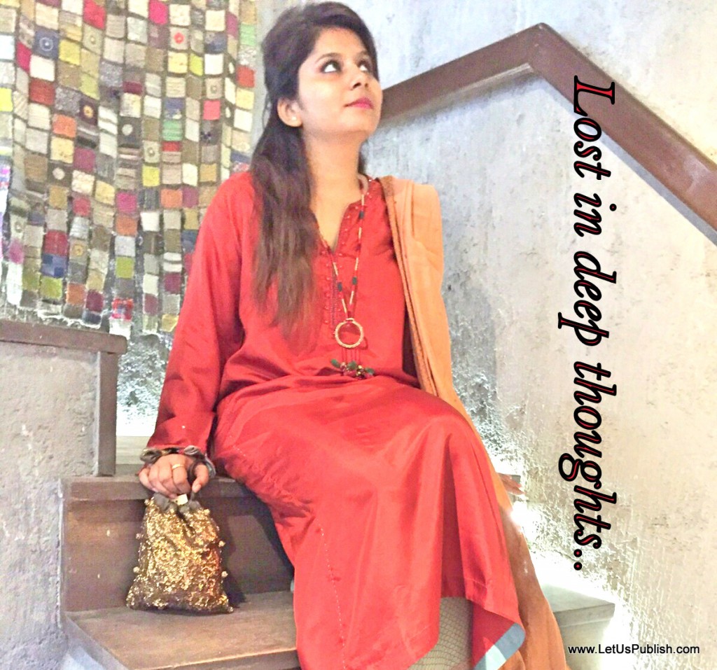 Me at ShadesOfIndia Collection Launch Lost In deep Thoughts, Qualities of women
