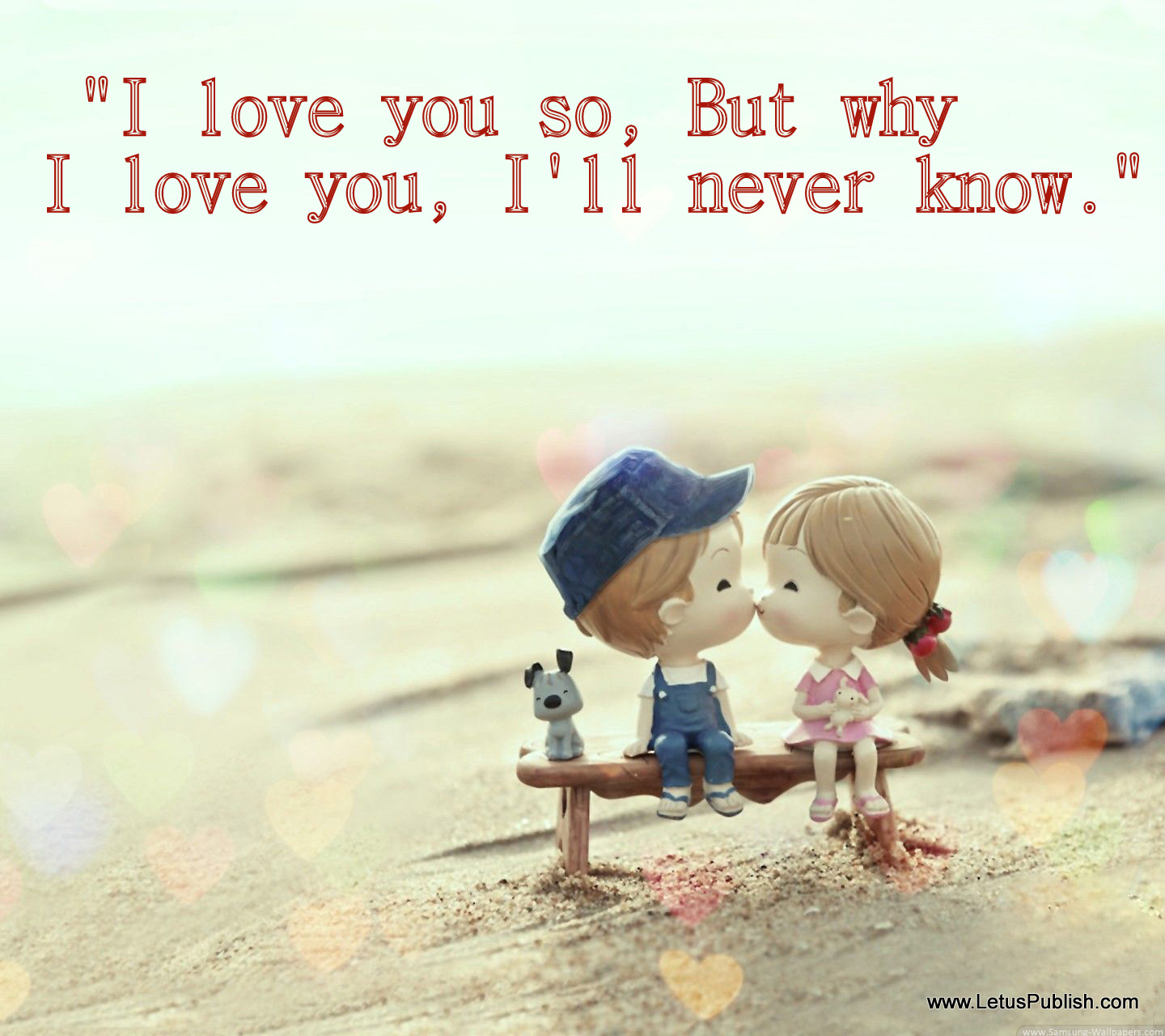 cute romantic wallpaper with quotes