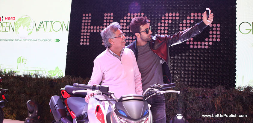 Ranbir kapoor at Hero Hall auto expo