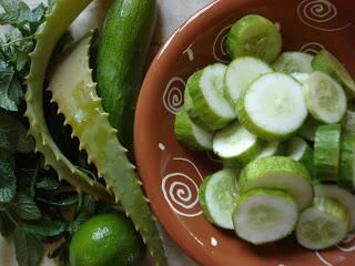Cucumber and aloe vera