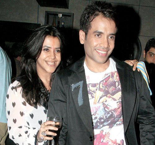 Ekta Kapoor and Tusshar Kapoor Bollywood Siblings