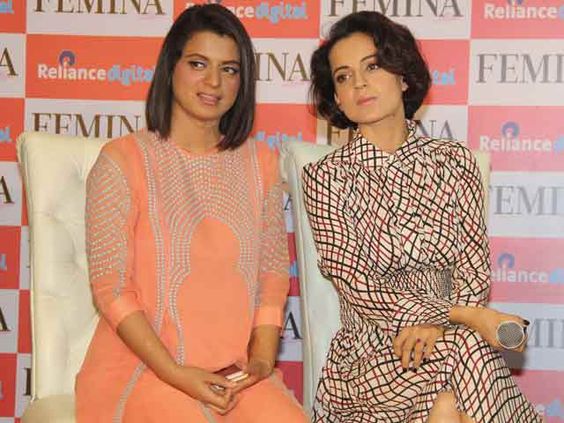 Kangana Ranaut and Rangoli Ranaut Sisters