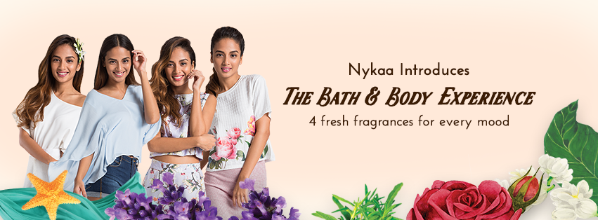 Nykaa bath & body range