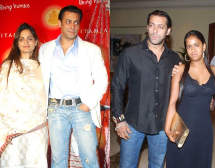 Salman and her sisters Alvira & Arpita Famous Bollywood Siblings Pics
