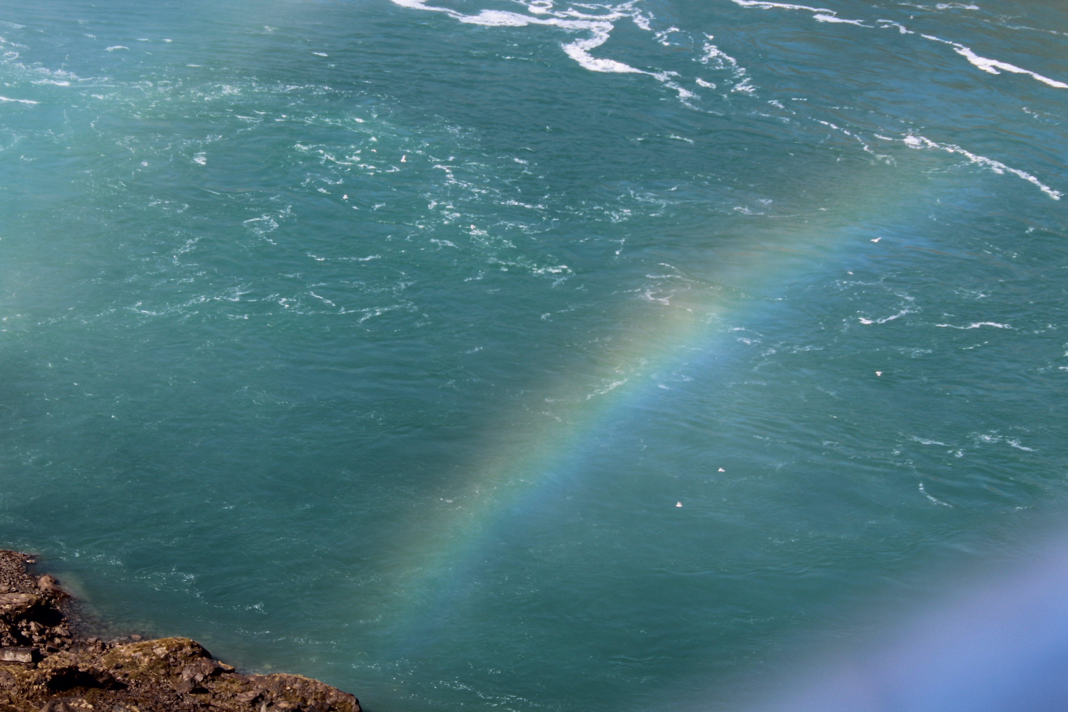 Rainbow due to the mist of Niagara Falls , Travel Pics