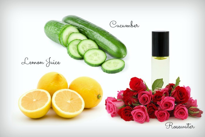 Lemon-Juice-With-Cucumber-And-Rose-Water suntan removal pack