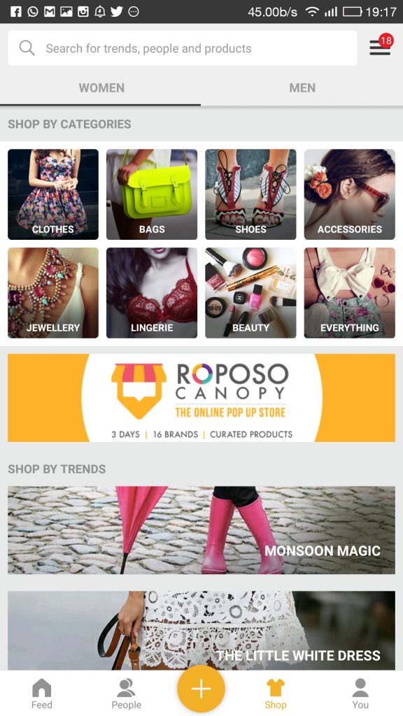 Roposo shop of latest fashion