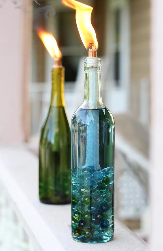 DIY candle bottle