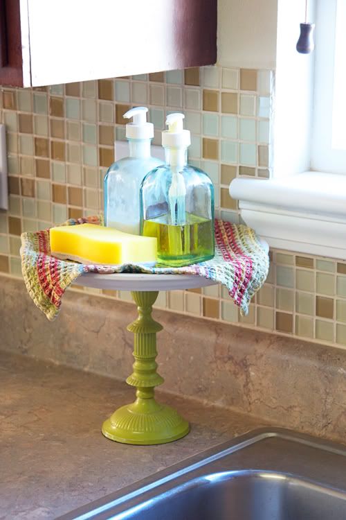 DIY dish soap holder