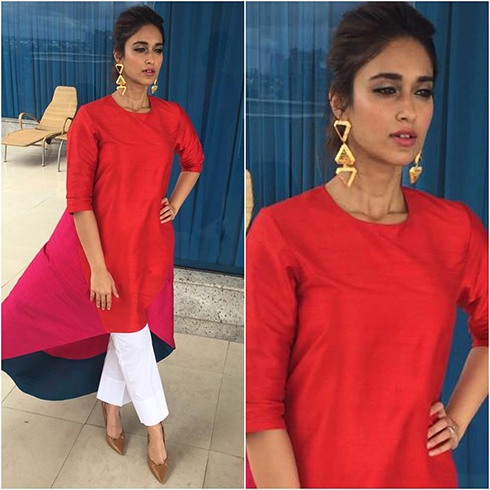 Ileana-dcruz during the promotions of Rustom