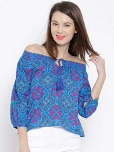 Myntra Off shoulder top under Rs.600