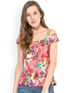 Myntra off shoulder top under Rs.600