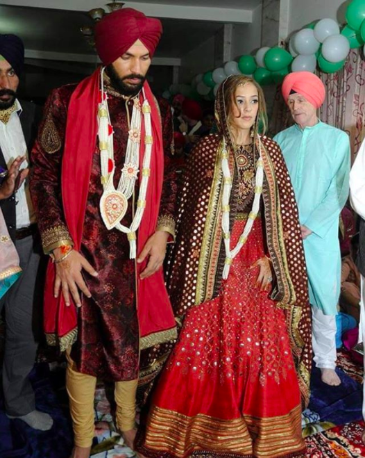 yuvraj singh and hazel gurudwara wedding photos