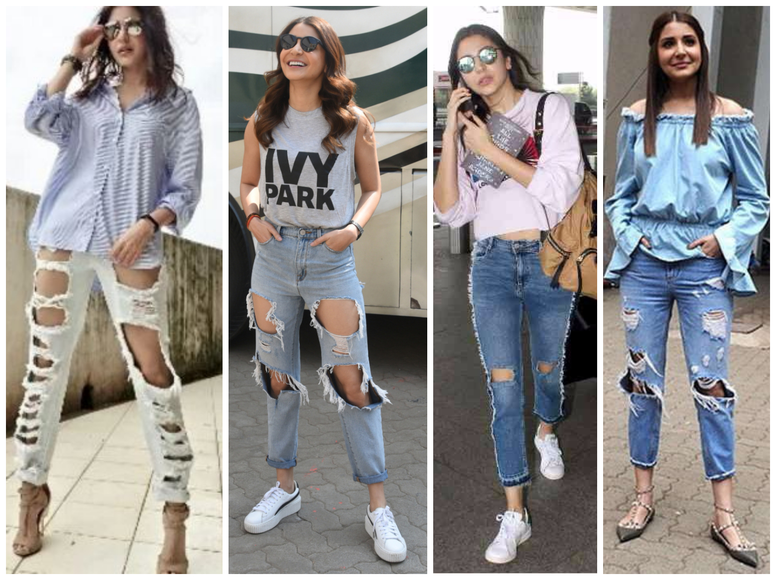 Bollywood's leading ladies who loves to endorse Ripped Jeans - Anushka Sharma