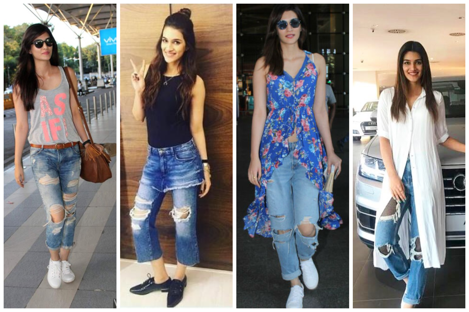 Bollywood's leading ladies who loves to endorse Ripped Jeans - Kriti Sanon