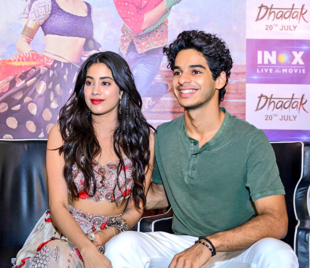 Jahnvi Kapoor with Ishaan Dhadak Promotions 